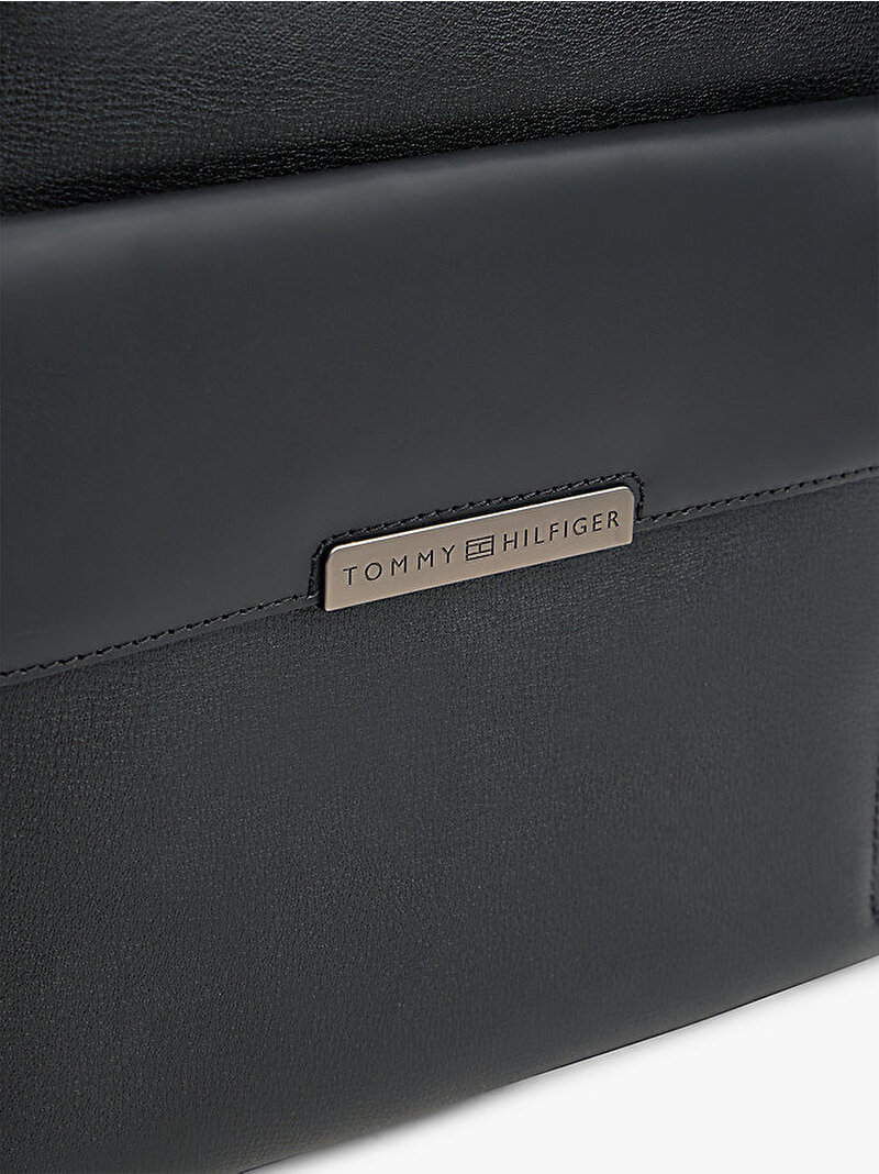 Erkek TH Business Leather Sırt Çantası Siyah AM0AM13981BDS