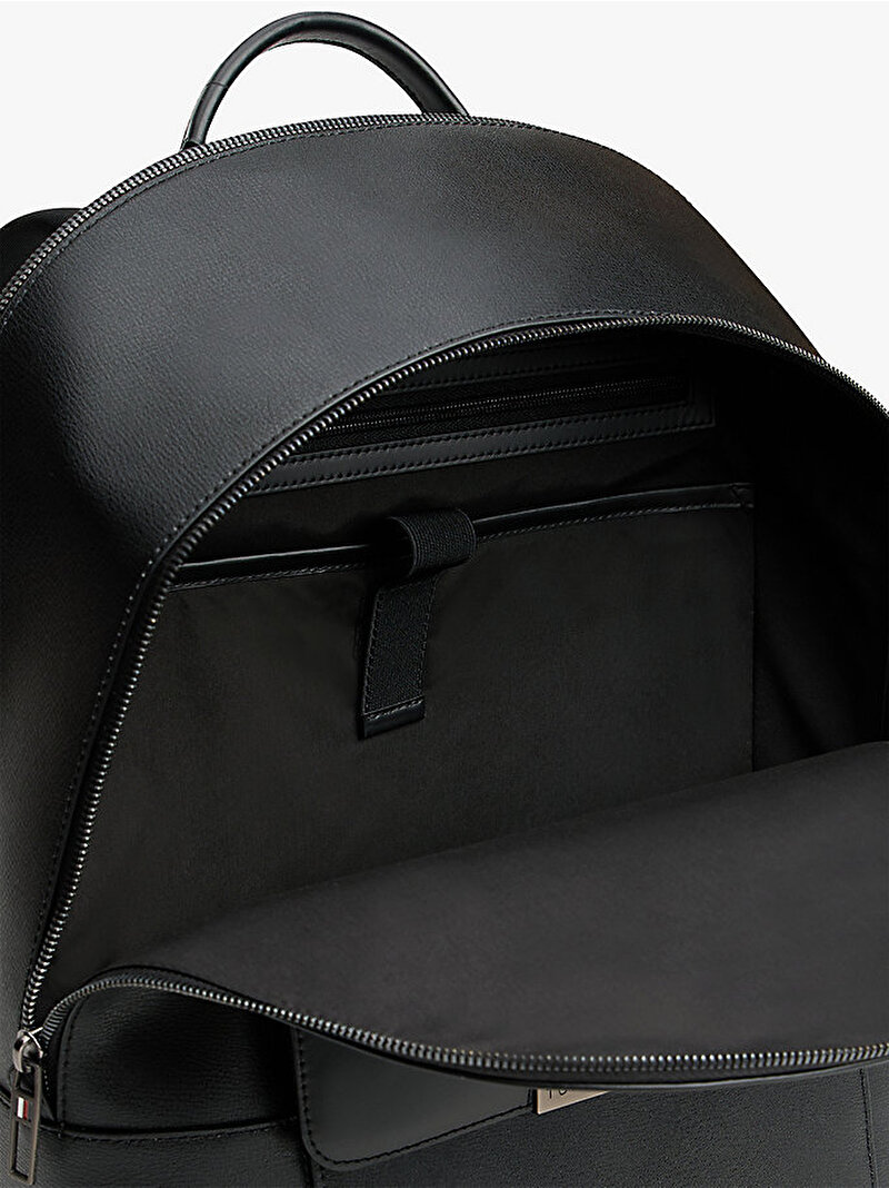 Erkek TH Business Leather Sırt Çantası Siyah AM0AM13981BDS