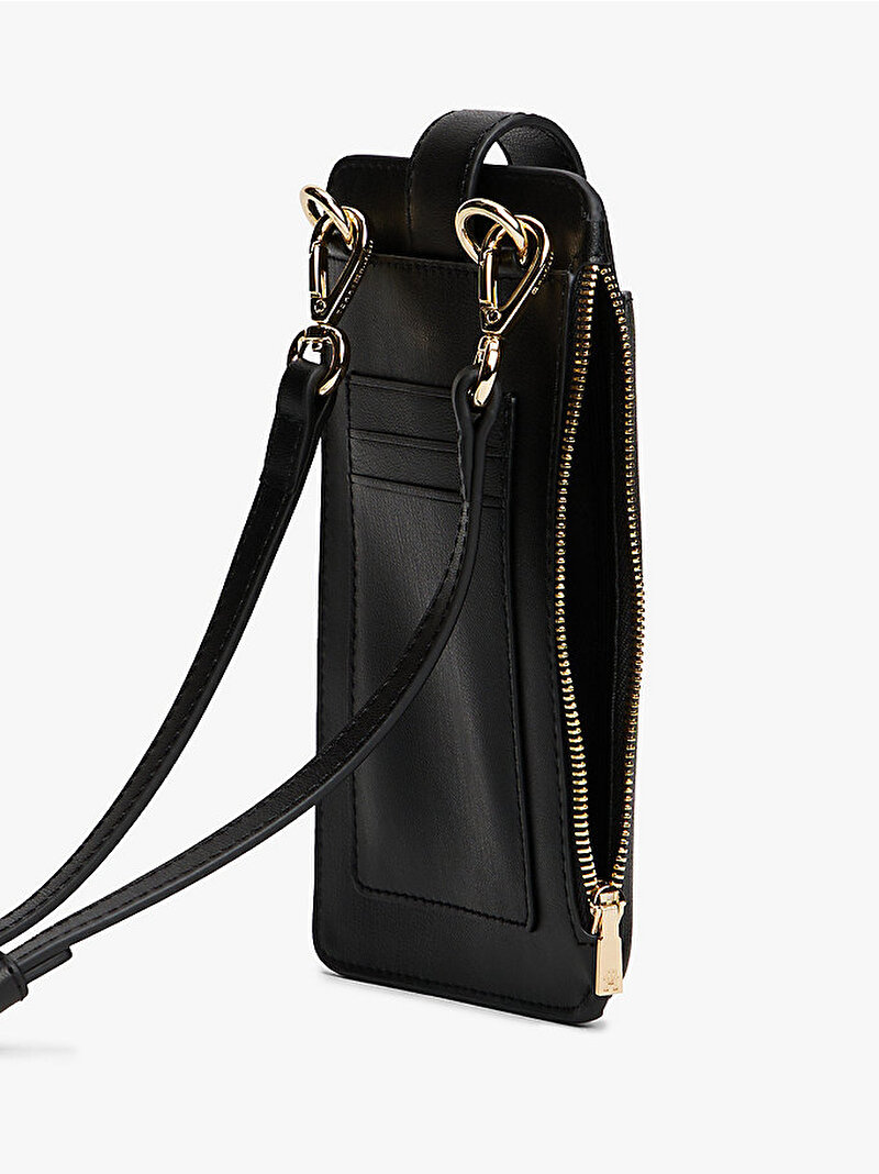 Kadın TH Icon Telefon Çantası Siyah AW0AW18137BDS