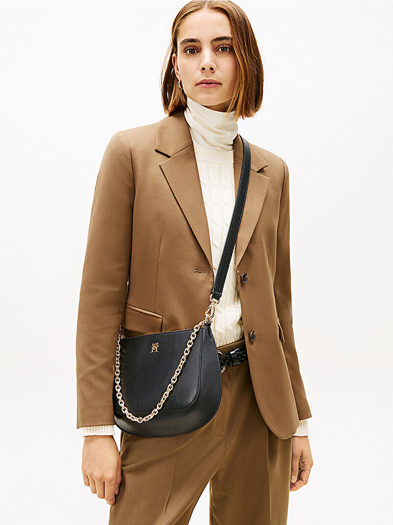 Kadın TH Glam Çapraz Çanta Siyah AW0AW18143BDS