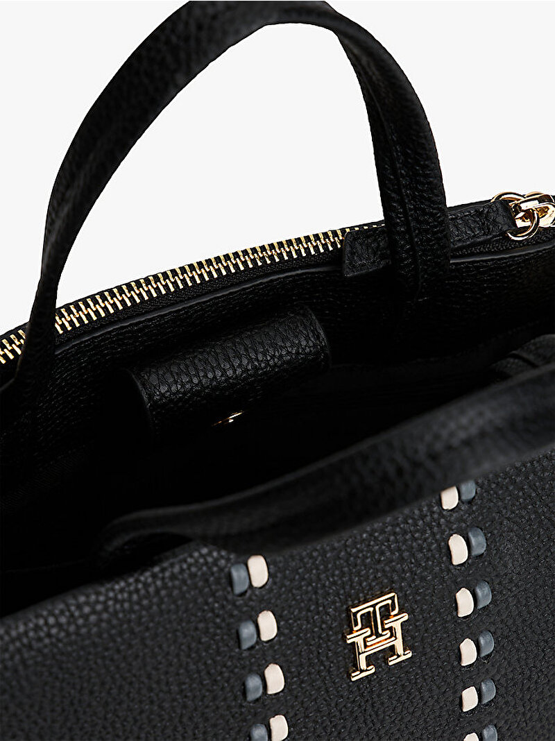 Kadın TH Timeless Mini Satchel Çanta Siyah AW0AW18154BDS