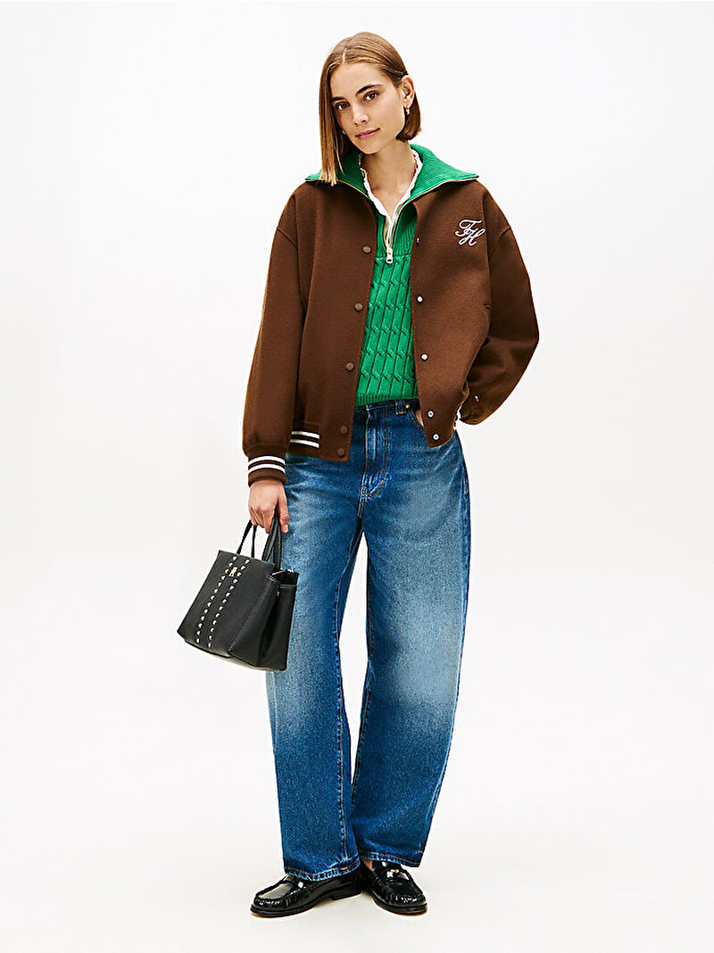 Kadın TH Timeless Mini Satchel Çanta Siyah AW0AW18154BDS