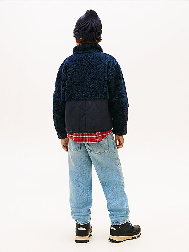 Erkek Çocuk Teddy Quilted Bomber Ceket Lacivert KB0KB10081C1G