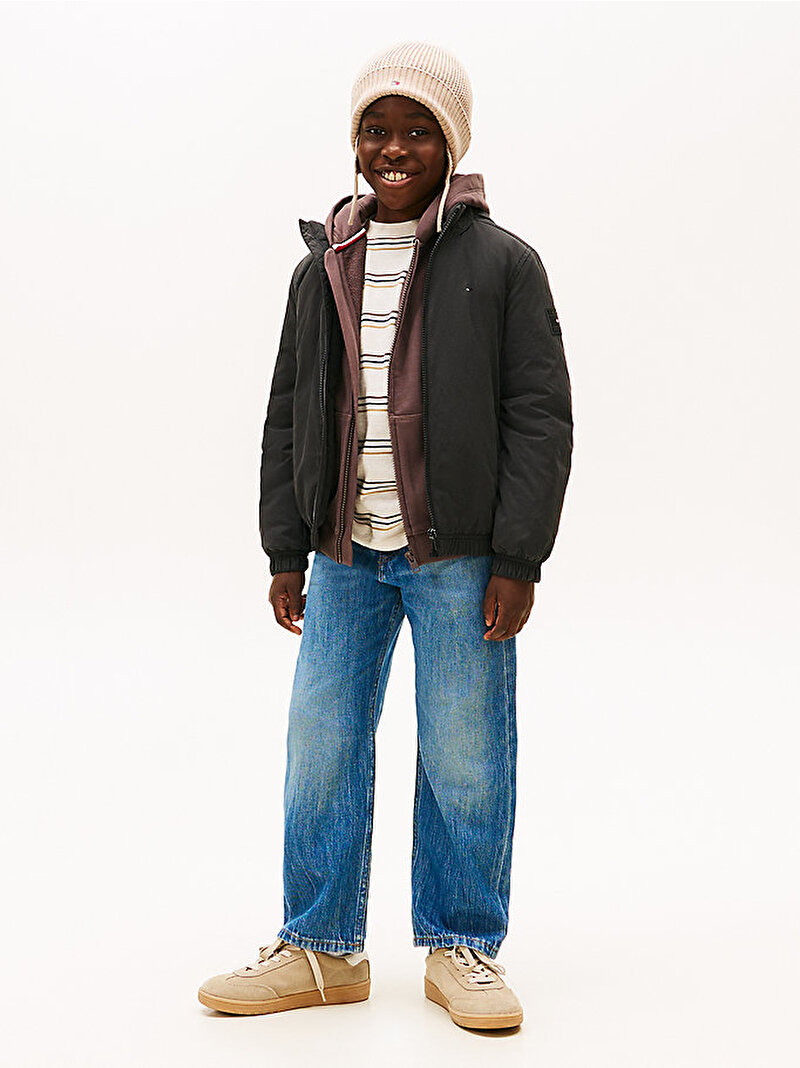 Erkek Çocuk Essential Padded Mont Siyah KB0KB09852BDS