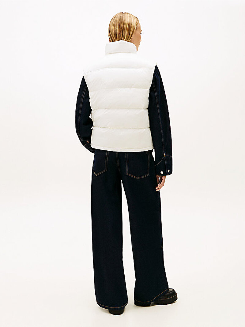 Kadın TJW Essential Puffer Yelek Beyaz DW0DW22037YBH