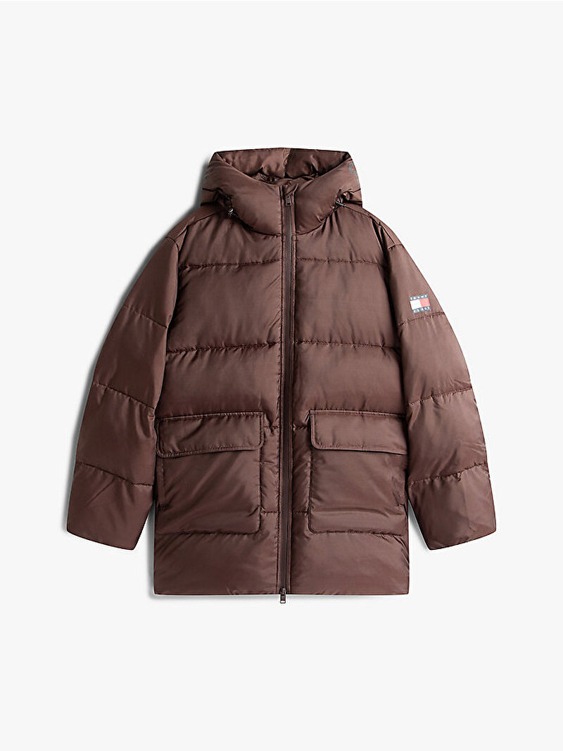 Erkek TJM Voluminous Puffer Mont Kahverengi DM0DM22301GW1