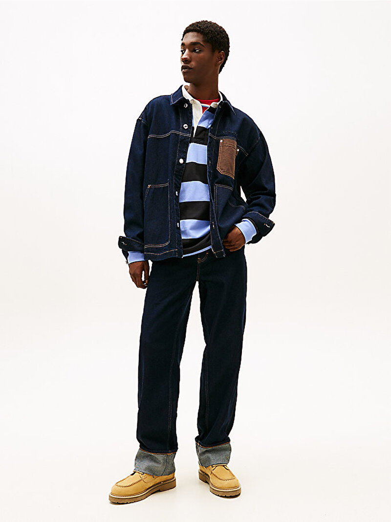 Erkek Chore Denim Ceket Lacivert DM0DM224191BK