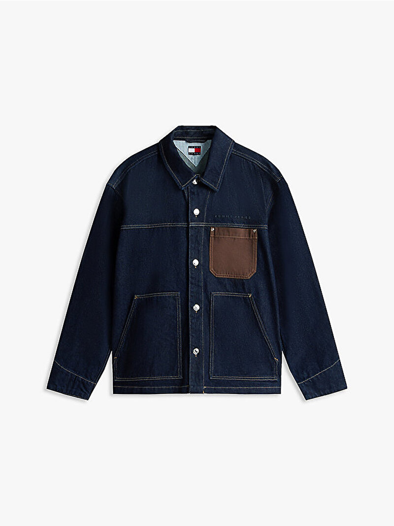 Erkek Chore Denim Ceket Lacivert DM0DM224191BK