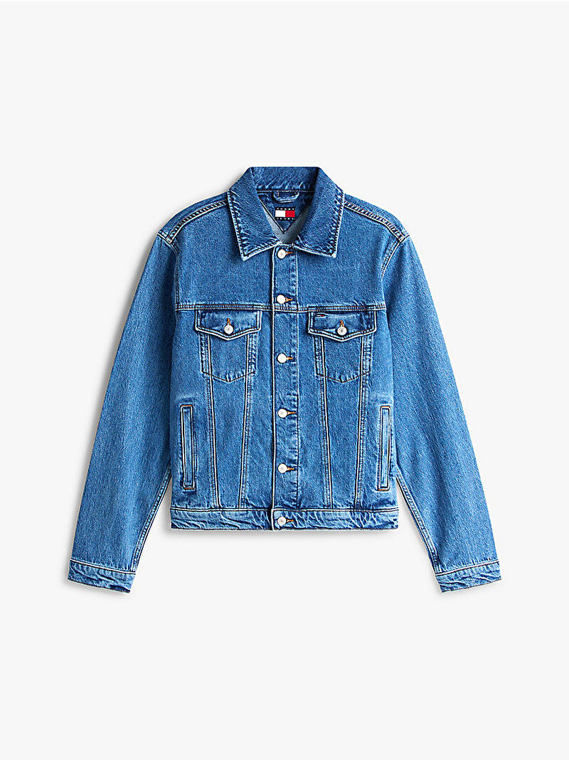 Erkek Ryan Regular Denim Ceket Mavi DM0DM226351A5