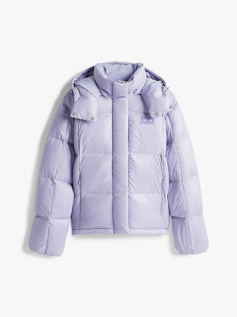 Kadın TJW Alaska Grid Puffer Mont Mor DW0DW22040C5U