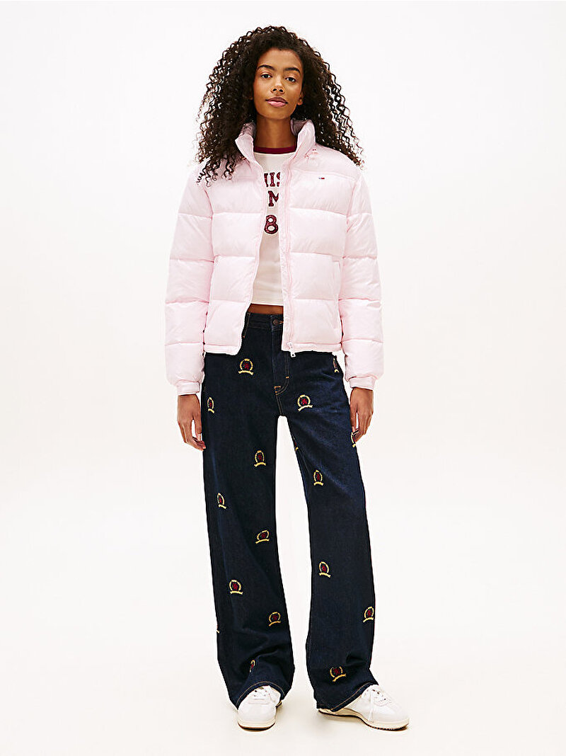 Kadın TJW Packable Puffer Mont Pembe DW0DW22039TOG