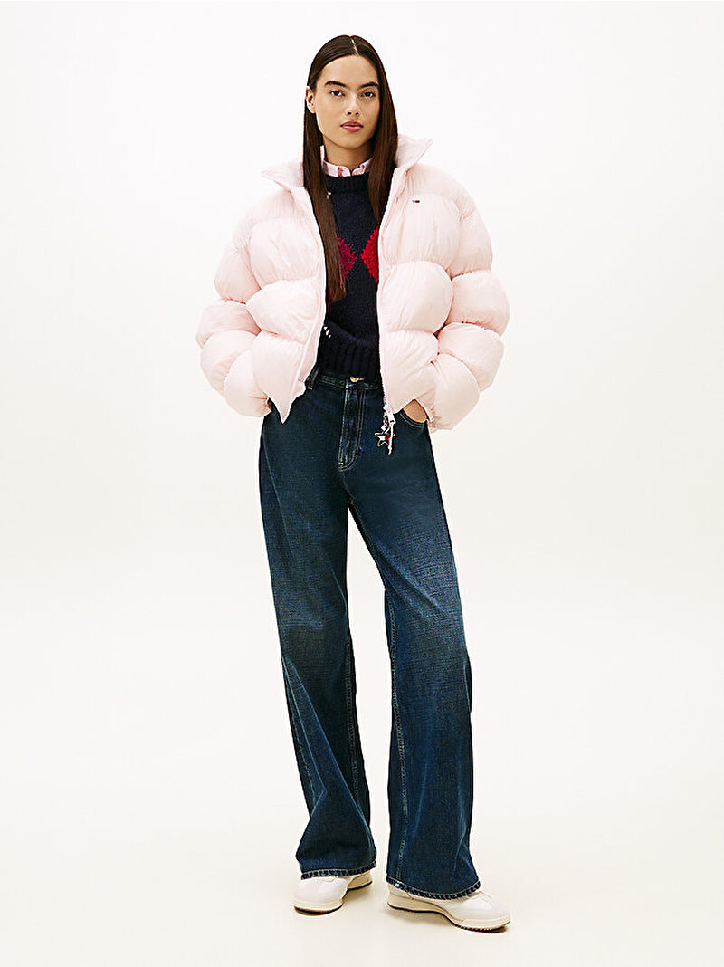 Kadın TJW Rouched Puffer Mont Pembe DW0DW22042TOG