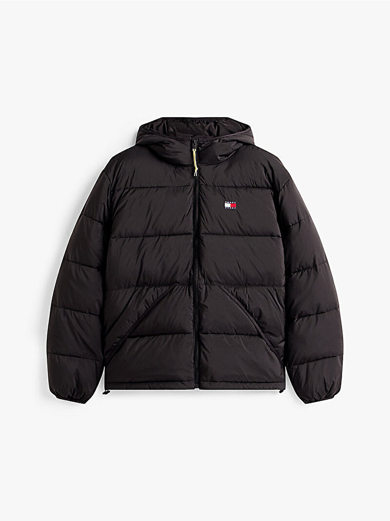 Erkek TJM Vail Hooded Puffer Mont Siyah DM0DM22296BDS
