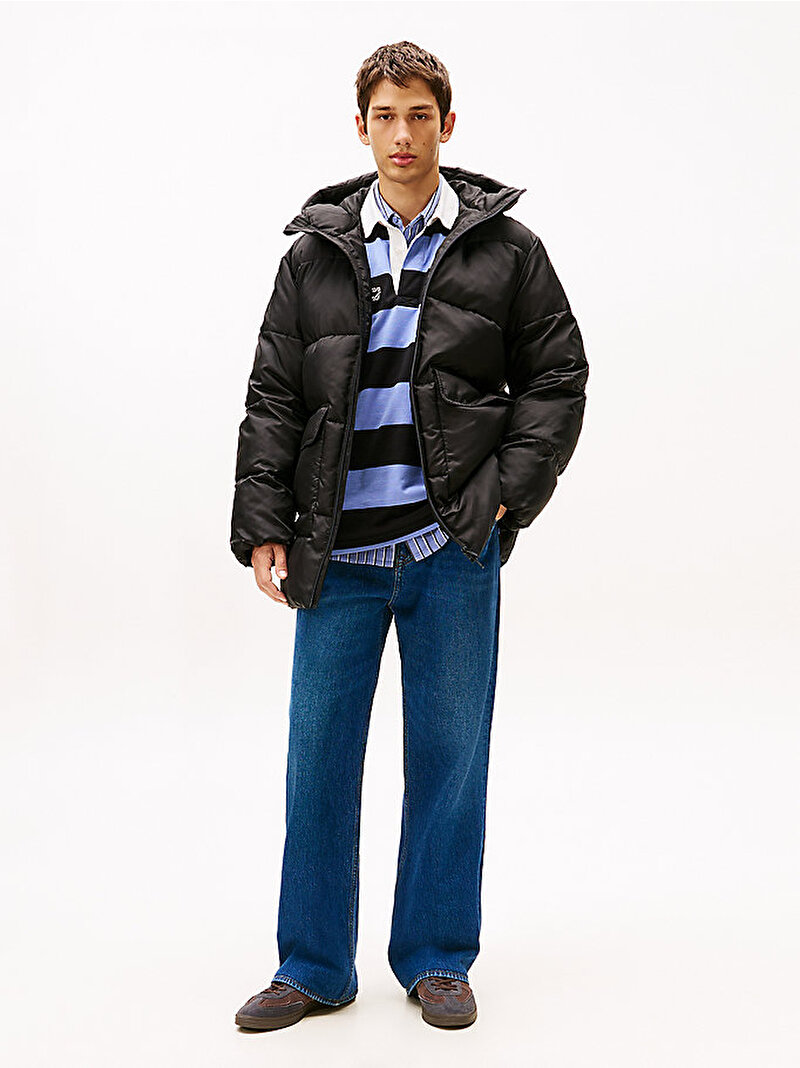 Erkek TJM Voluminous Puffer Mont Siyah DM0DM22301BDS