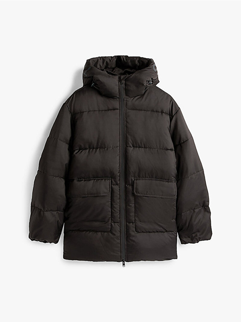 Erkek TJM Voluminous Puffer Mont Siyah DM0DM22301BDS