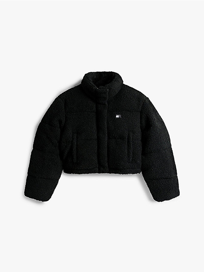 Kadın TJW Wool Boucle Puffer Mont Siyah DW0DW22045BDS