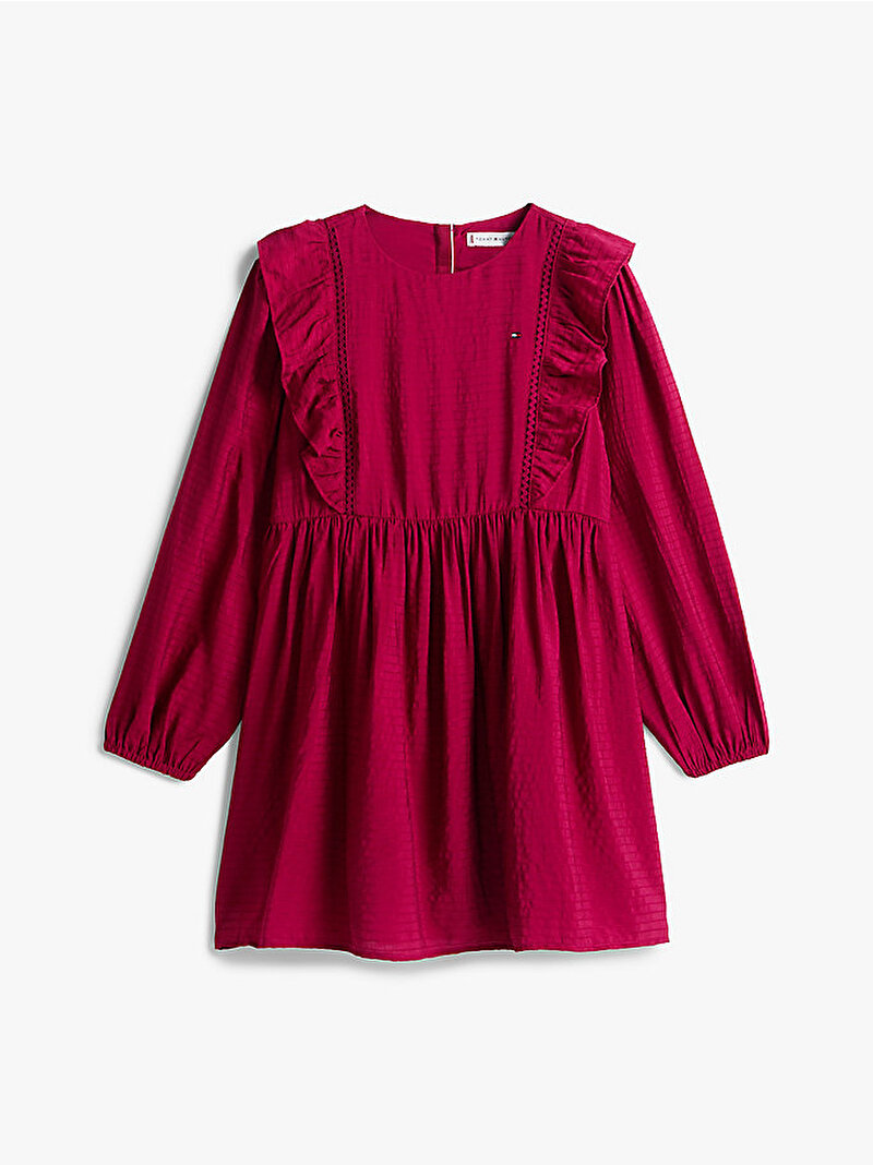 Kız Çocuk Ruffle Aline Elbise Kırmızı KG0KG08945VLC