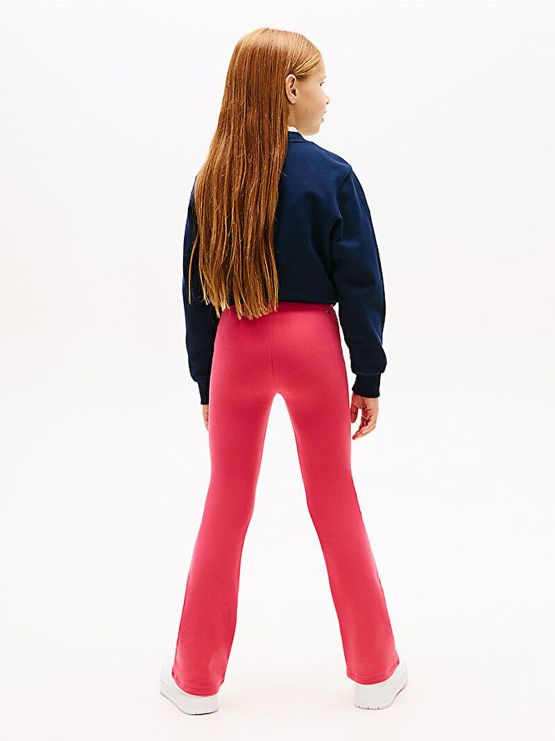 Kız Çocuk Tommy Foil Flare Tayt Pembe KG0KG08980XI5