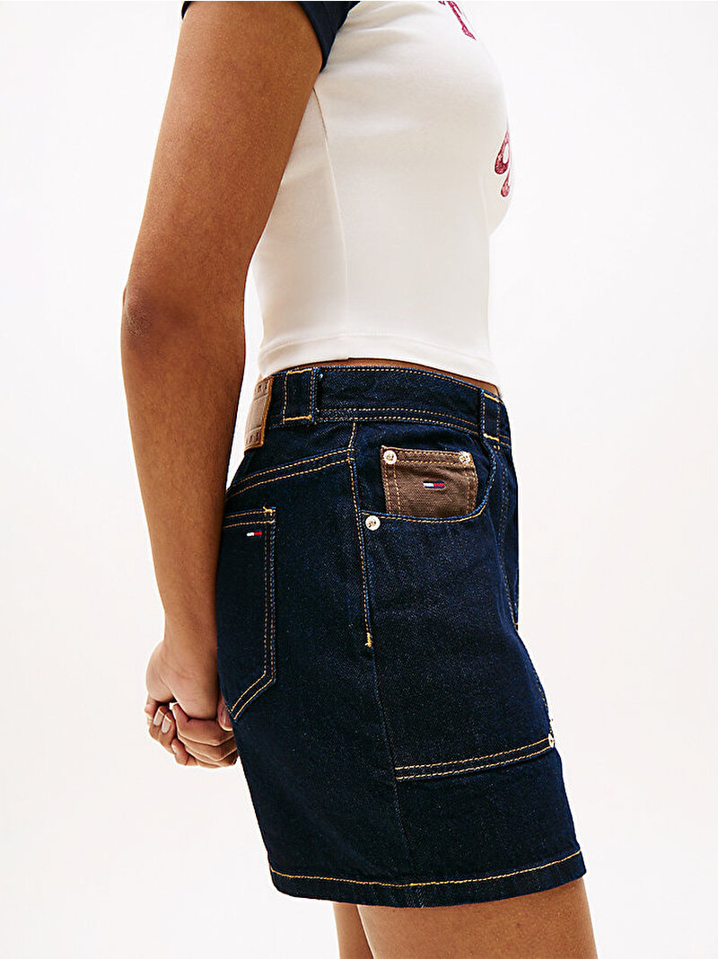 Kadın Mini Etek Lacivert DW0DW219911BK