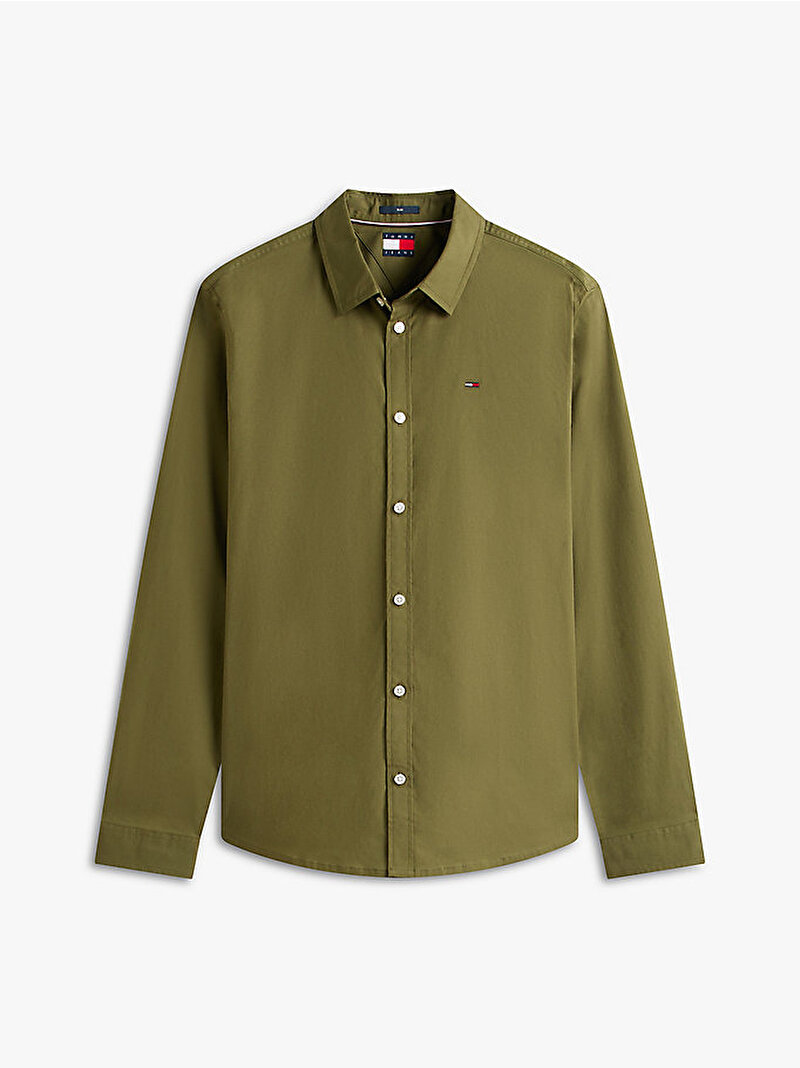 Erkek TJM Original Stretch Gömlek Yeşil DM0DM04405GY1