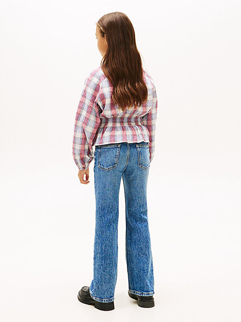 Kız Çocuk Check Smock Blouse Gömlek Çok renkli KG0KG089860LY