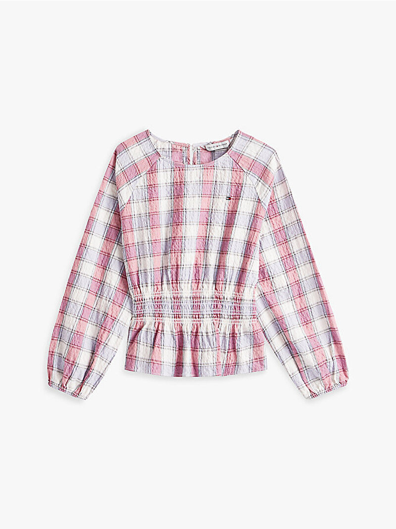 Kız Çocuk Check Smock Blouse Gömlek Çok renkli KG0KG089860LY
