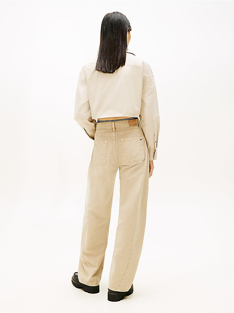 Kadın TJW Cropped Utility Gömlek Bej DW0DW22514ABY