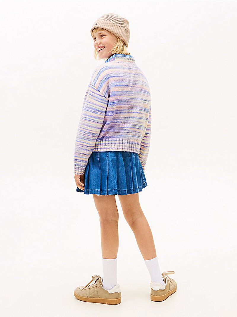 Kız Çocuk Melange Kazak Mavi KG0KG089560GY