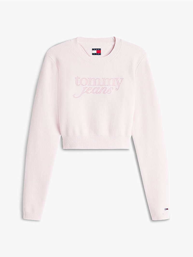 Kadın TJW Crop Chenille Kazak Pembe DW0DW22028TOG