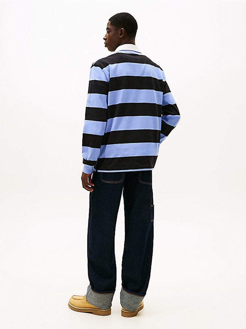 Erkek TJM Relax Stripe Polo T-shirt Çok renkli DM0DM22351C5X