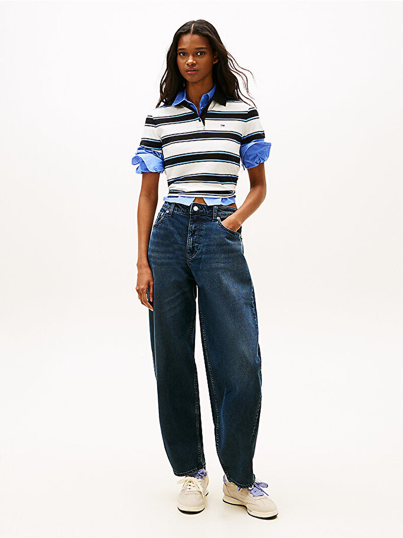 Kadın TJW Slim Essential Polo T-shirt Çok renkli DW0DW219310FB