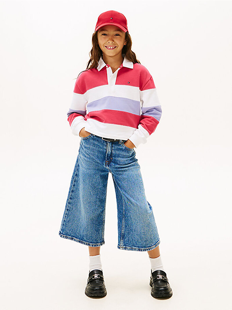 Kız Çocuk Colorblock Polo Sweatshirt Çok renkli KG0KG09340XI5