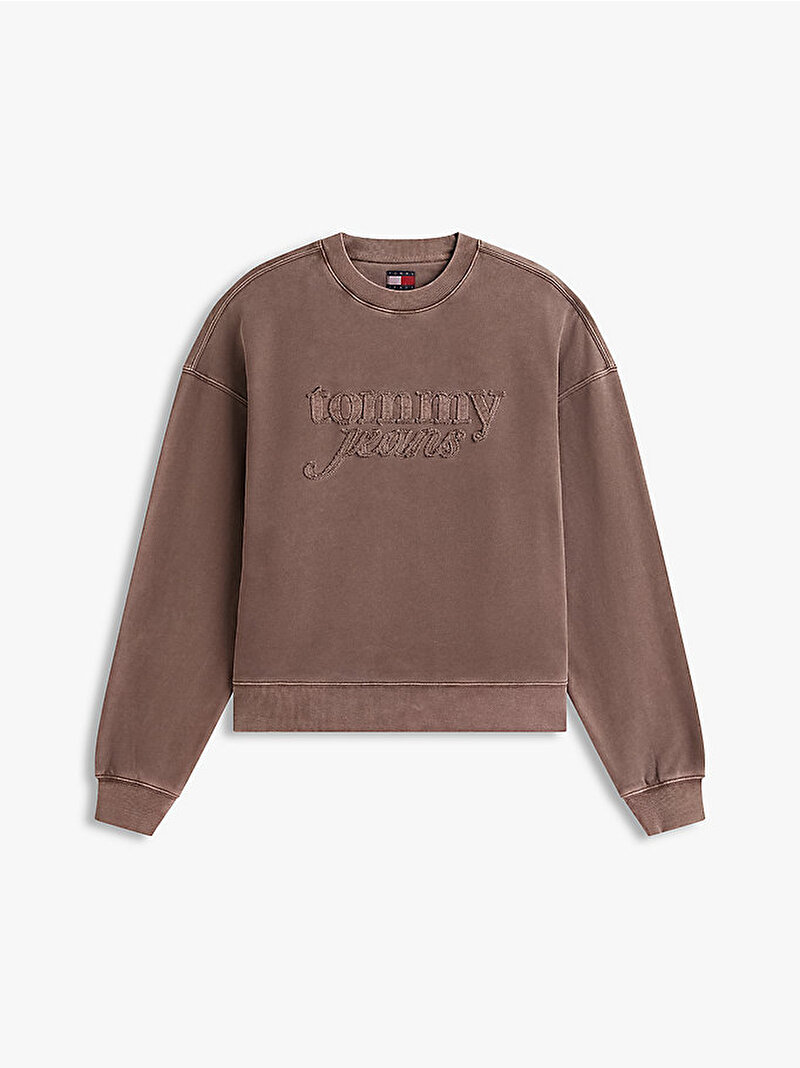 Kadın TJW Sweatshirt Kahverengi DW0DW21935GW1