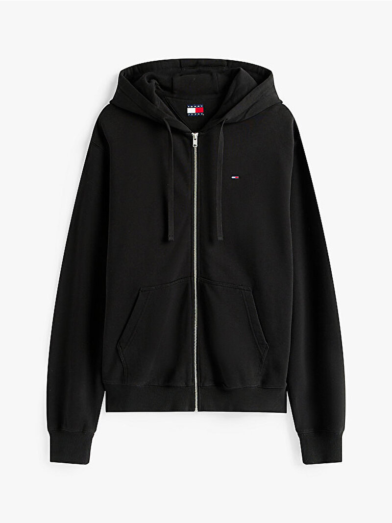 Erkek TJM Relax Flag Sweatshirt Siyah DM0DM21814BDS