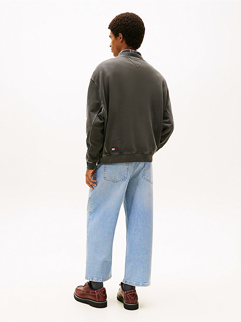 Erkek TJM 90s Sweatshirt Siyah DM0DM22363BDS