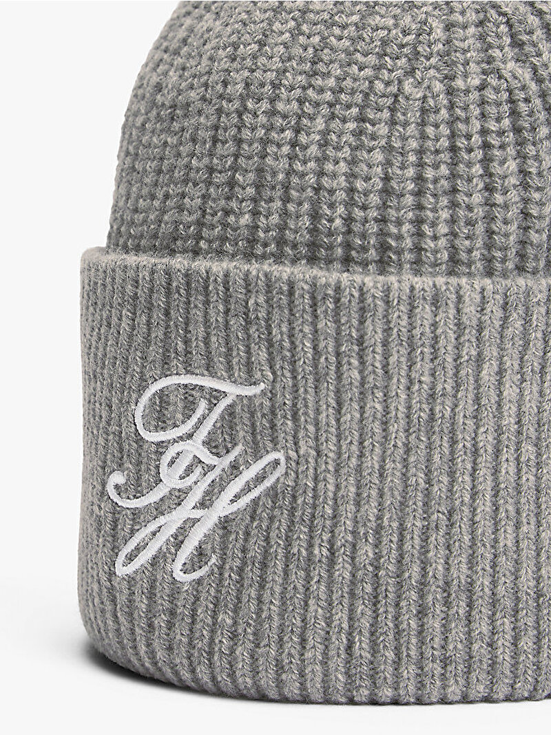 Kadın Tommy Cashmer Bere Gri AW0AW18515PRY