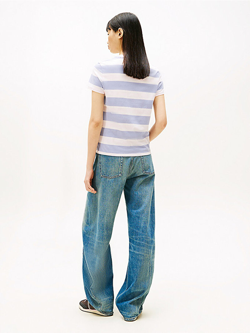 Kadın TJW Regular Flag Jersey T-shirt Çok renkli DW0DW218340EN