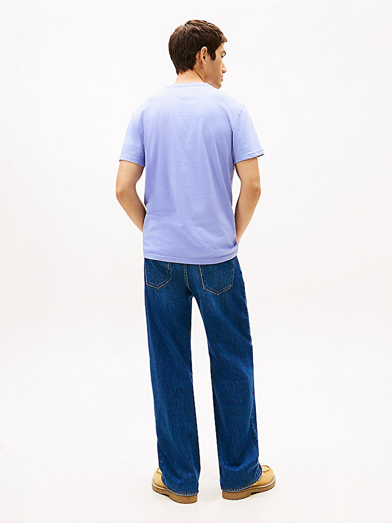 Erkek TJM Slim Essential T-shirt Mavi DM0DM20740C5X