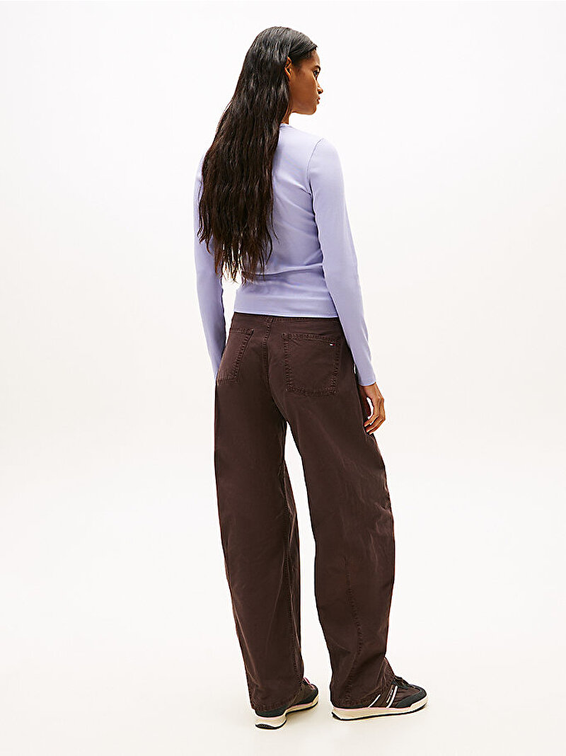 Kadın TJW Slim Badge T-shirt Mor DW0DW20178C5U