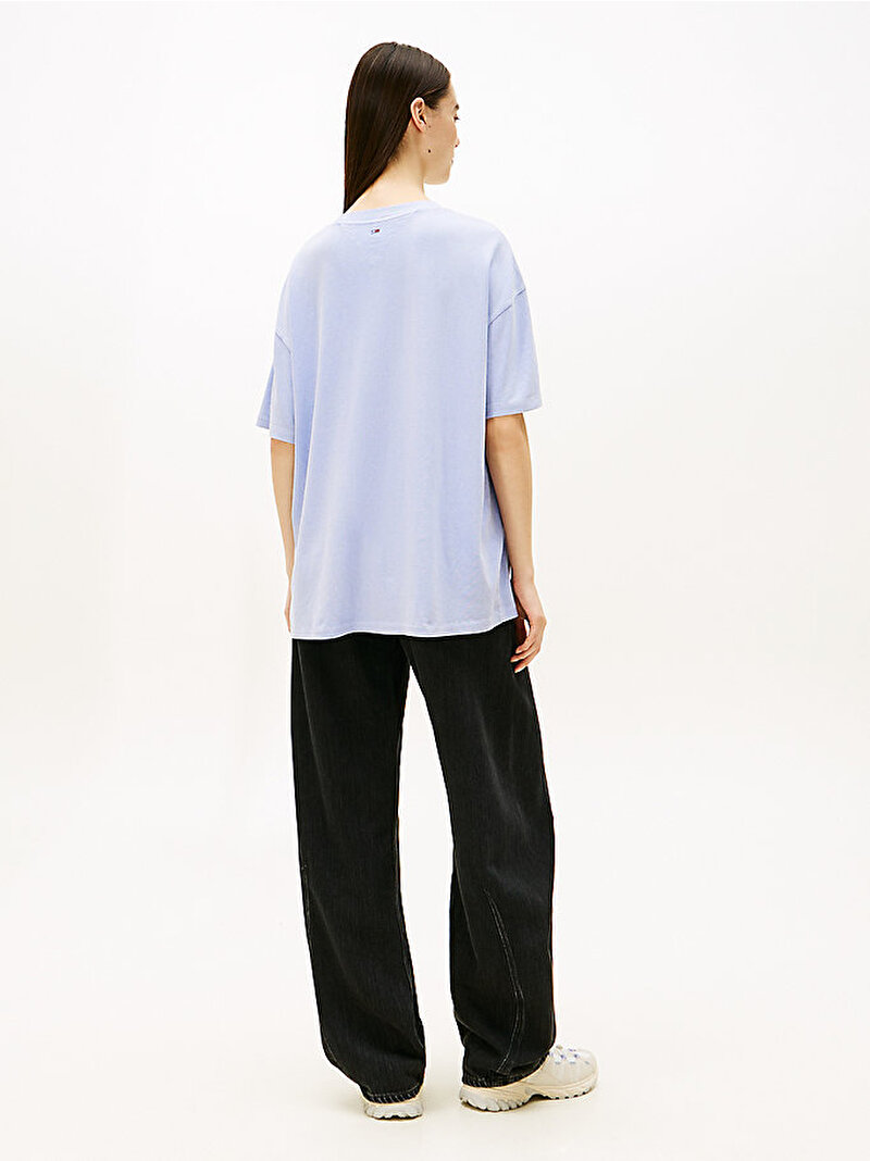 Kadın TJW Tommy Dollar T-shirt Mor DW0DW21858C5U