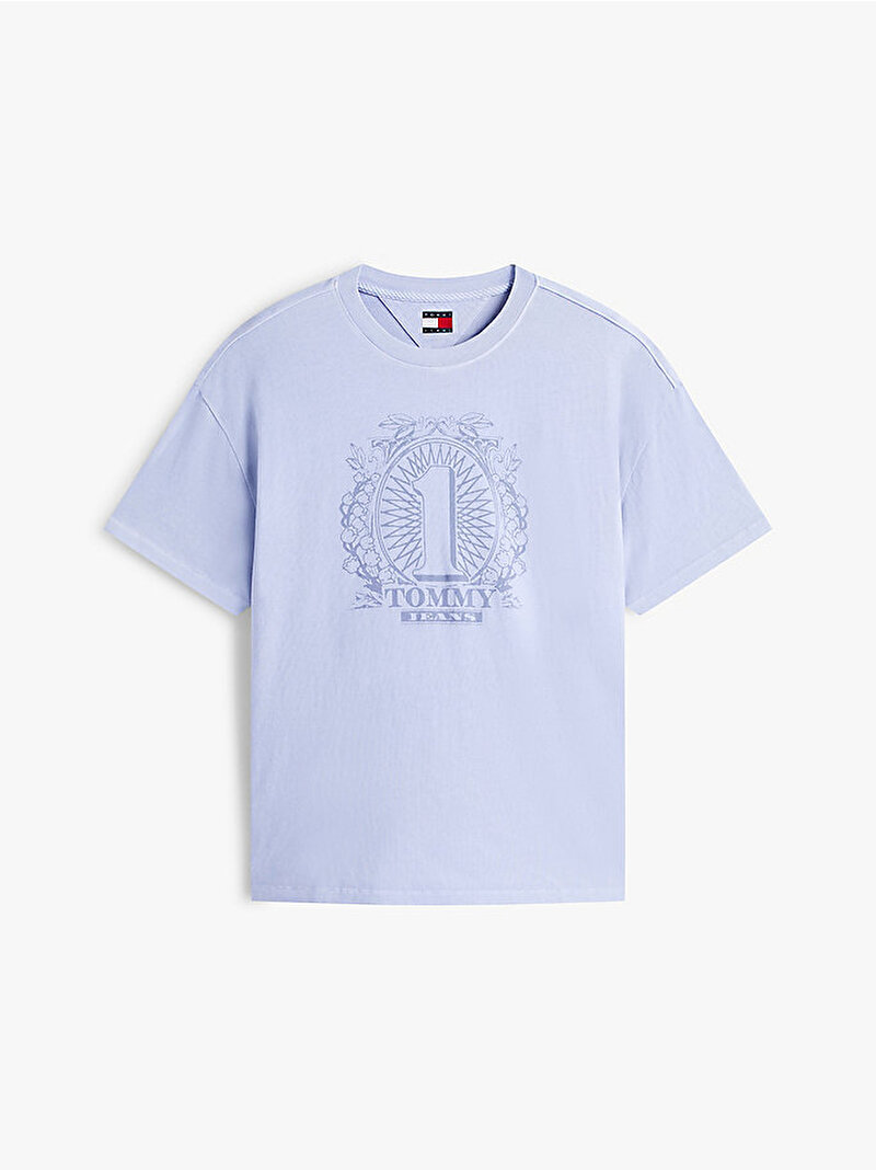 Kadın TJW Tommy Dollar T-shirt Mor DW0DW21858C5U