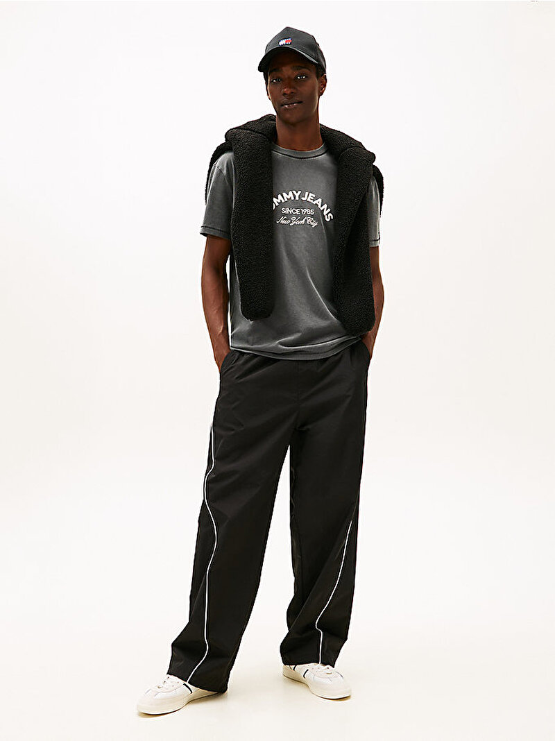 Erkek TJM Regular Center Archive T-shirt Siyah DM0DM22328BDS