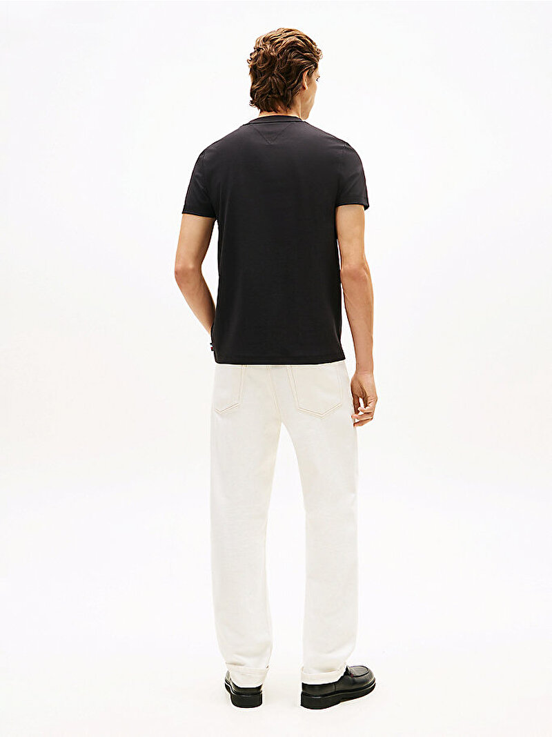 Erkek Luxury Interlock T-shirt Siyah MW0MW33202BDS