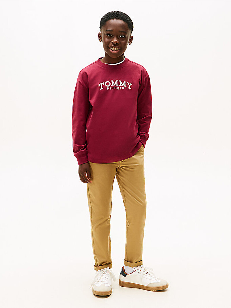 Erkek Çocuk Monotye Print T-shirt Kırmızı KB0KB10052VK0