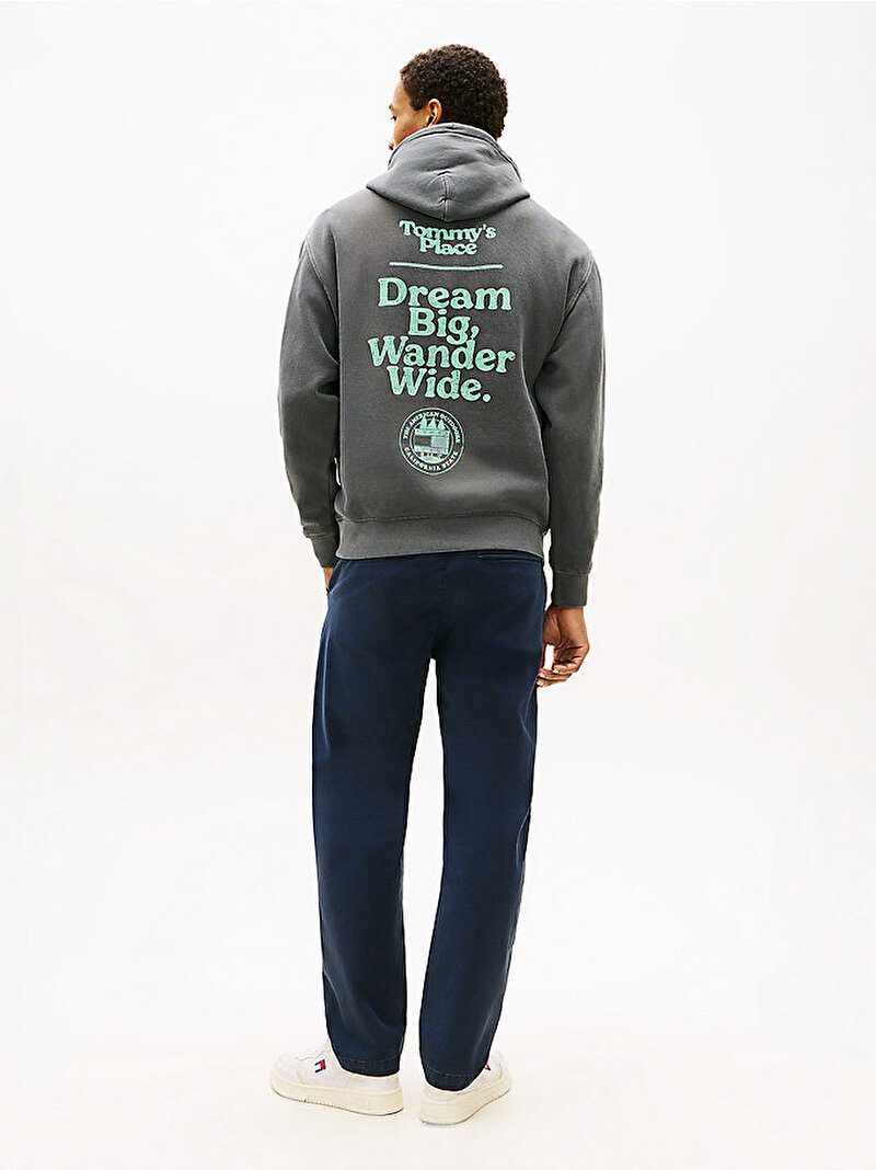 Erkek TJM Relax Washed Sweatshirt Siyah DM0DM22380PT2