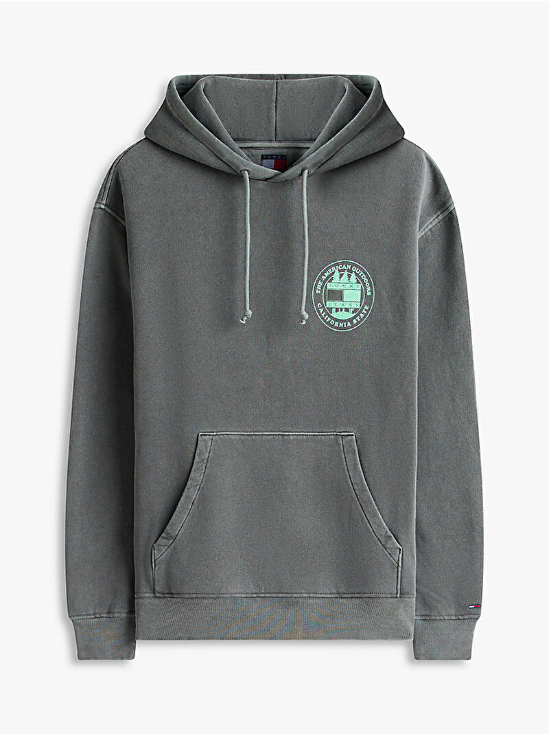 Erkek TJM Relax Washed Sweatshirt Siyah DM0DM22380PT2