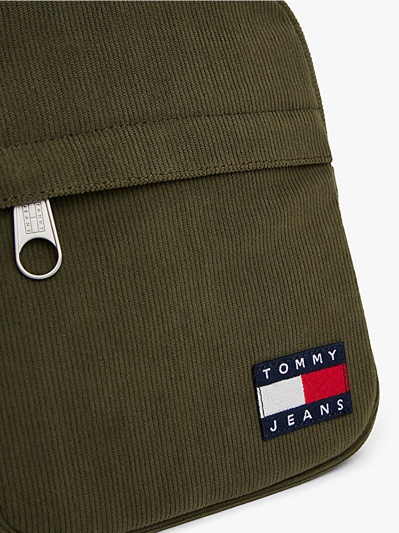 Erkek Tjm Ess Daily Cord Çapraz Çanta Yeşil AM0AM13888GY1