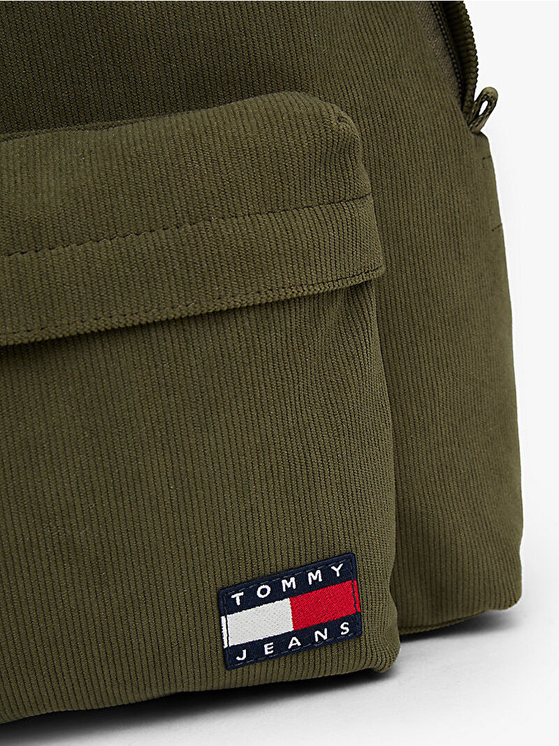 Erkek Tjm Ess Daily Cord Sırt Çantası Yeşil AM0AM13895GY1