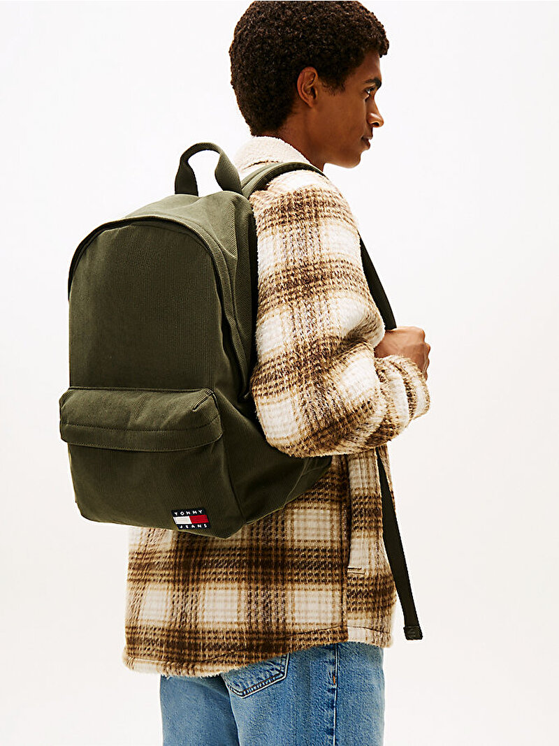 Erkek Tjm Ess Daily Cord Sırt Çantası Yeşil AM0AM13895GY1