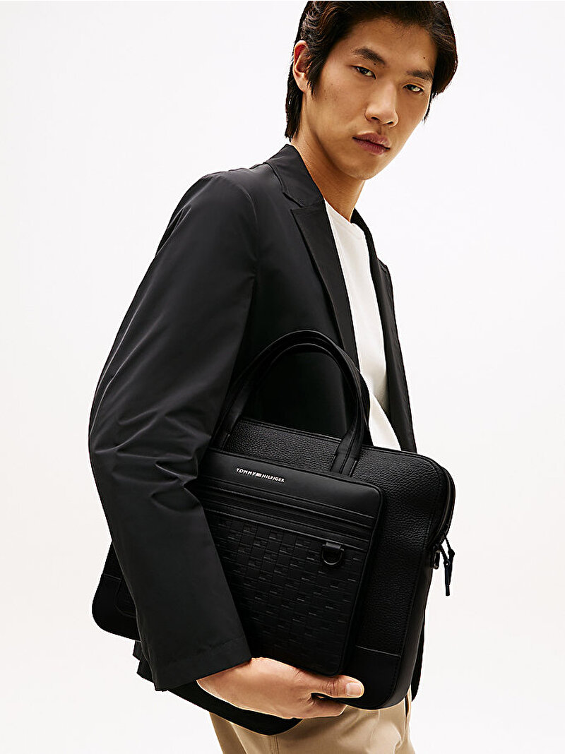 Erkek Th Modern Computer Laptop Çantası Siyah AM0AM14002BDS